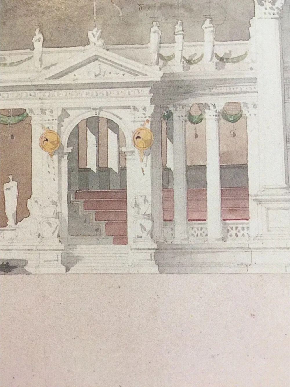 80s Architectural Rendering Poster Arc De Triomphe After Artist Emanuel Brune - Picture 7 of 12